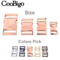 1pc 10mm 15mm 20mm 25mm Metal Side Release Buckles for Pet Dog Cat Collar Necklace Paracord Bracelet Garment Sewing Accessories