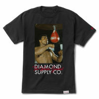 Diamond Supply Co. x Muhammad Ali Men World ที่ยิ่งใหญ่ที่สุดแขนสั้น T เสื้อ BL