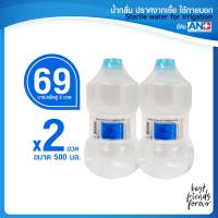 ANB Sterile Water for Irrigation น้ำกลั่น ปราศจากเชื้อใช้ภายนอก 500 ml แพ็คคู่(2ขวด)