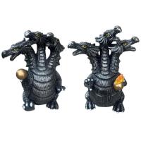 Dragon Toys Three Headed Ancient Dragon Hatchling Collectible Figurine Dragon Roaring Statue Dragon Hatchling Fantasy Decor Sculpture for Garden Yard Boys Girls practical