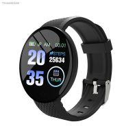 ▧❡¤ Waterproof Color Round Touch Screen Smart Bracelet Bluetooth Heart Rate Sleep Monitor Exercise Fitness Tracker Smartwatch D18