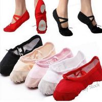 【Ready Stock】 ✹卍✜ C39 Classic Soft Sole Adult Girls Canvas Gymnastics Yoga Dance Shoes Ballet Slippers