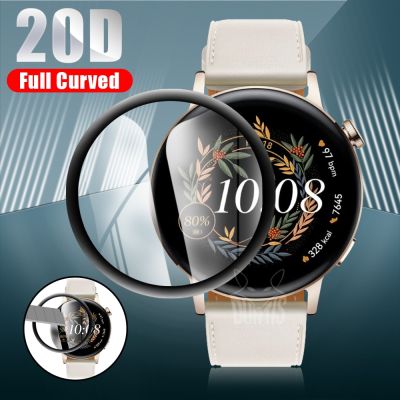 Screen Protector Cover For Huawei Watch GT 3 2 GT3 GT2 42mm 46mm Smart Watch 20D Soft Glass Curved Protective Film Accessories Nails  Screws Fasteners