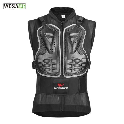 WOSAWE Back Support Chest Protector Motorcycle MTB Skateboard Outdoor Sports Body protective Cycling Skiing Protection Jacket