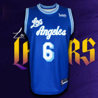 เสื้อบาส เสื้อบาสเกตบอล NBA  LA.Lakers เสื้อทีม แอลเอ เลเกอร์ส #BK0107 รุ่น Classic Lebron James#6 ไซส์ S-5XL