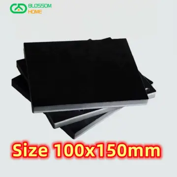Glossy Black Acrylic Sheet Board Organic Glass Polymethyl Methacrylate 1mm  3mm 8mm Thickness 200*200mm
