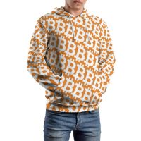 สไตล์ตามท้องถนน Bitcoin Logotipo Casual Masculino Impresscripão Tomoeda Design Elegante Com Capuz Camisolas Inverno แมนกาลองกา Solto Oversize Hoodie