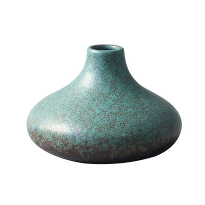 Fambe Ceramic Flower Pot Vintage Colorful Gradient Table Vase Plant Holder Decor