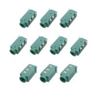 10Pcs Green PJ-320D 3.5mm Female Jack Audio Headphone 4 Pin SMD SMT Connector 3.5 mm Stereo Audio Socket