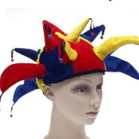 Kids Adult Funny Clown Hat Masquerade Football Beer Caps Carnival Party Top Hat Stage Performance Props Party Halloween Carnival