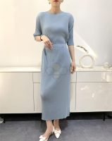 ◆ Aiden001 Average Size (45-70Kg) Suit Womens Fish Scale Top Fish Scale Skirt Loose High Elasticity Non-Ironing Summer Slim Skirt T-009