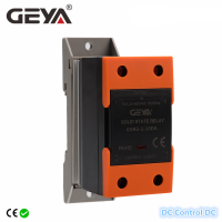 GEYA Solid State Relay พร้อมหม้อน้ำ SSR 25DA 40DA DC Control AC เฟสเดียว SSR Din Rail Mount เฟสเดียว