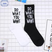 SADIE Fashion Funny Letter Street Skate Skateboard Hosiery Sports Hip-hop Cotton Short Socks