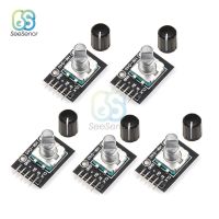 5PCS 360 Degrees Rotary Encoder Module Brick Sensor Switch Development KY-040 with Potentiometer Rotary Knob Cap