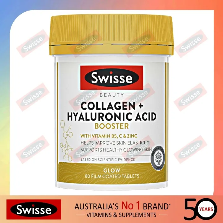 SWISSE Collagen + Hyaluronic Acid Booster (80 film coated tablets) Lazada