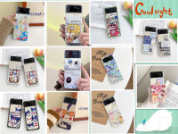 เคส Samsung Galaxy Z Flip 4 /Z Flip 3เคสกล่องแบบพับเมโลดี้เพ้นท์สำหรับ Z Flip3 /Z FLip 4กันกระแทกแบบนิ่มฝาหลังอะคริลิค