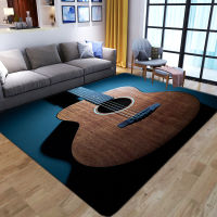 Dreamlike Big Guitar 3D Printed Cars For Living Room Non-Slip Area Rugs Bedroom bedside Modern Home Decor Washable Floor Mats