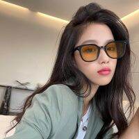 {Paopao glasses} แฟชั่นเกาหลี GM Oversized Square Women 39; S แว่นตากันแดด2022 New Lady Rivet กรอบใหญ่แว่นตากันแดด UV400 Man Driver Shades Mirror