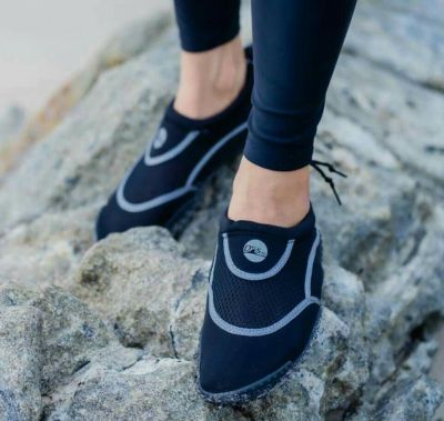 Drysuper รองเท้าเดินหาดรุ่นสปอร์ต สีดำ ผ้ายืดนาโนพร้อมพื้นยางแบบหนา