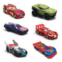 6pcsset with Alloy Marvel Children Toy Car Action Figures Racing Model Kids Boys Gift