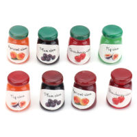 8Pcs/Set Mini Jams 1:12 Miniature Scene Models Dollhouse Decor Accessories HOT