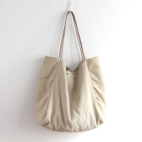 Literary Cotton and Linen Canvas Bag Female Japanese Shoulder Bag Korean Commuter Bag Large Capacity Casual Handbags
