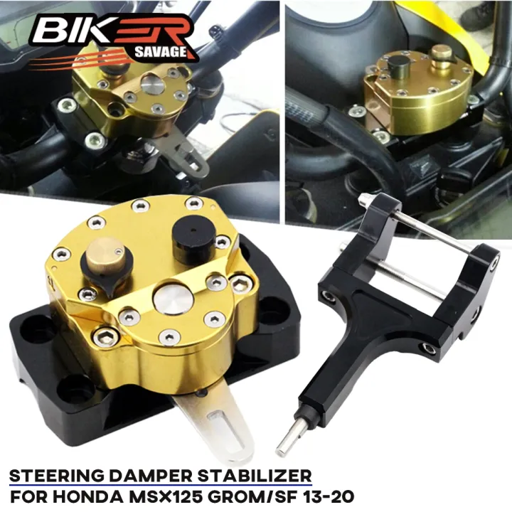 Steering Damper Stabilizer Motorcycle For HONDA MSX 125 Grom MSX125 SF