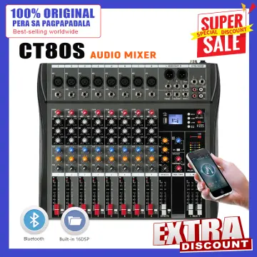  Mixers Audio 7 Channel Mixer, Dj Mixer Board Mixer Audio  Bluetooth MP3 Mixer for Music With Sound Card Recording And 88 Kinds of DPS  Digital Effects, Usb Audio Mixer for Karaoke