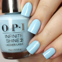 OPI Infinite Shine - I believe in Manicures (ISL HRH44) ยาทาเล็บสีฟ้าอ่อนๆ น่ารักสดใส ม๊ากกก Breakfast at Tiffanys แท้ ?%