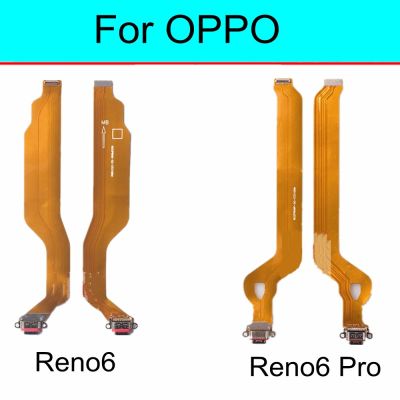 สําหรับ OPPO Reno6 Pro 5G USB แท่นชาร์จพอร์ตเชื่อมต่อหลัก ไมโครโฟน บอร์ด สายดิ้น