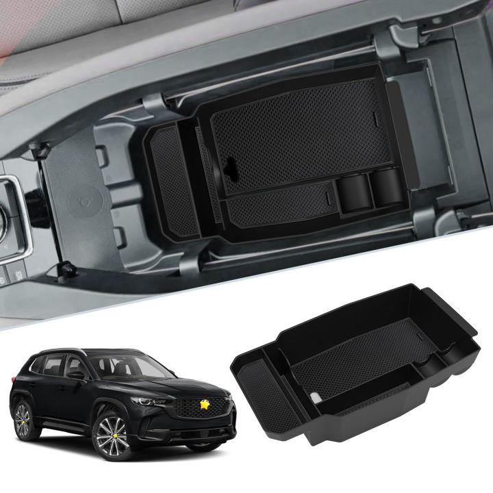 ruiya-สำหรับ-mazda-cx-50-2023ที่เท้าแขนในรถกล่องเก็บของศูนย์กลางที่ควบคุมที่เก็บของภายในรถยนต์ของมาสด้าอุปกรณ์ตกแต่ง-cx-50-2023