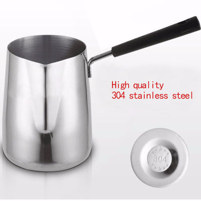Stainless Steel Wax Melting Pot with Silicone Handle DIY Candle Melts Pot Dissolve Soap Jug Heated CoffeeMilkChocolate