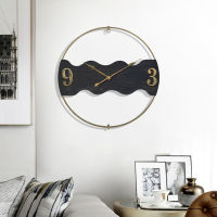 ?Dream Best? Retro Iron Art Wall Clock Nordic Style Household Mute Clock Wall Decoration Clock Metal Wall-mounted Quartz Clock