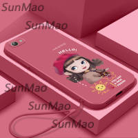 For เคสโทรศัพท์ Vivo Y66 เสื้อโค้ทสาว Softshell ขอบตรง