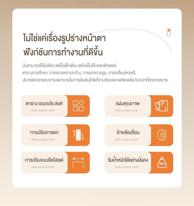 จัดส่งจากกรุงเทพฯ-โต๊ะข้างเตียงโต๊ะเล็ก120cmโต๊ะคอมข้างเตียงโต๊ะมีล้อเลื่อนโต๊ะคอมทํางานยกขึ้นลงได้วางโน้ตบุ๊คมีล้อสีขาวสีน้ำตาลสองชั้นโต๊ะวางโน้ตบุ๊ค