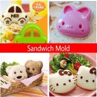 Bear Rabbit Shaped Lunch Sandwich Mold Cat Bread Mold Biscuit Embossing Die Crust Toast Cookie Cutter Pastry Tool Kitchen Supply Bread Cake  Cookie Ac