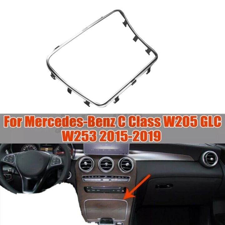a2056830900-car-front-water-cup-frame-chrome-trim-for-mercedes-benz-w205-c205-c253-2015-2021-storage-box-trim-strip