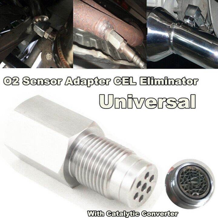 2x-oxygen-o2-sensor-spacer-adapter-bung-catalytic-converter-fix-check-engine-light