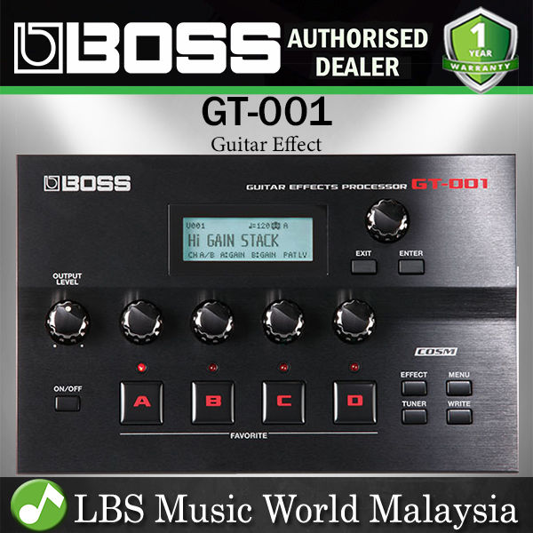 Boss GT-001 Table Top Guitar Multi Effects Processor and Desktop