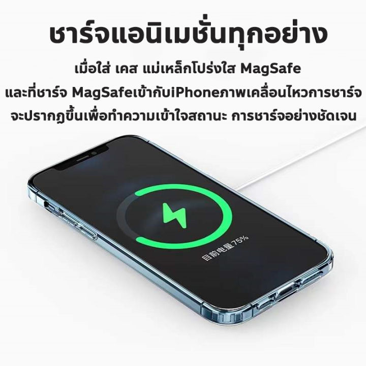 เคสไอโฟน-magsafe-เคสคริสตัล-สำหรับ-apple-iphone-iphone-13-12-11-เคสป้องกันการกระแทก-d30พร้อม-magsafe-เคชไอโฟนแม่เหล็ก