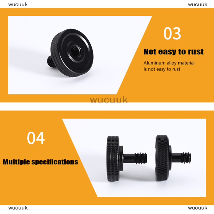 wucuuk-1-4-dual-nuts-tripod-mount-สกรู-double-layer-เกลียวสกรู-mount-adapter-black-camera-screw-mount-สำหรับแฟลชกล้อง