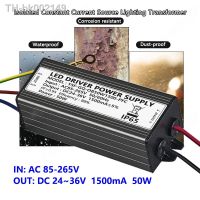 ㍿♞ 1500mA 50W LED Lamp Transformer 85-265V AC to DC24-36V Waterproof IP65 Aluminum Isolated Constant Current Driver Power Supply