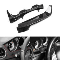 Carbon Fiber Car Steering Wheel Dashboard Panel Cover Frame Trim for Mercedes Benz C Class W204 2011 2012 2013