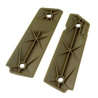 1 Pair Non-slip Nylon Handle Patches Material DIY Grips Slabs Scales Patches For 1911 Series Grips Model Handles Accessories Colanders Food Strainers