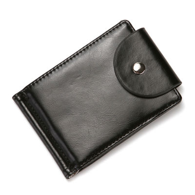 Cestlafit Store คลิปหัวเข็มขัดเกาหลีกระเป๋าใส่บัตรเหรียญซิป PU ท่านชายที่สร้างสรรค์มีในสต็อก