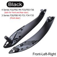 Black-2pcs-Front ปกสำหรับ BMW มือจับประตูด้านในรถยนต์,3ชุด2013-2018 316D F30 318D 320D F31 320I 325D 51417279312