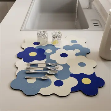 Fantasy Style Draining Mat, Kitchen Super Absorbent Draining Mat Dishes, Absorbent  Draining Mat