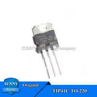 10Pcs Original TIP41C TO-220 TIP41 TO220 6A/100V ทรานซิสเตอร์ธรรมดาและใหม่เดิม