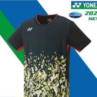 YONEX เสื้อกีฬาแบดมินตันแขนสั้นสำหรับทั้งหญิงและชายใหม่แขนสั้นแข่งขัน Kaus Training