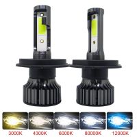 2Pcs 20000LM H4 Car Headlight Bulbs 9005 HB3 9006 HB4 H3 H1 H7 H11 H8 H9 Headlamps 80W Auto Fog Lights 6000K 8000K 12V LED Bulb